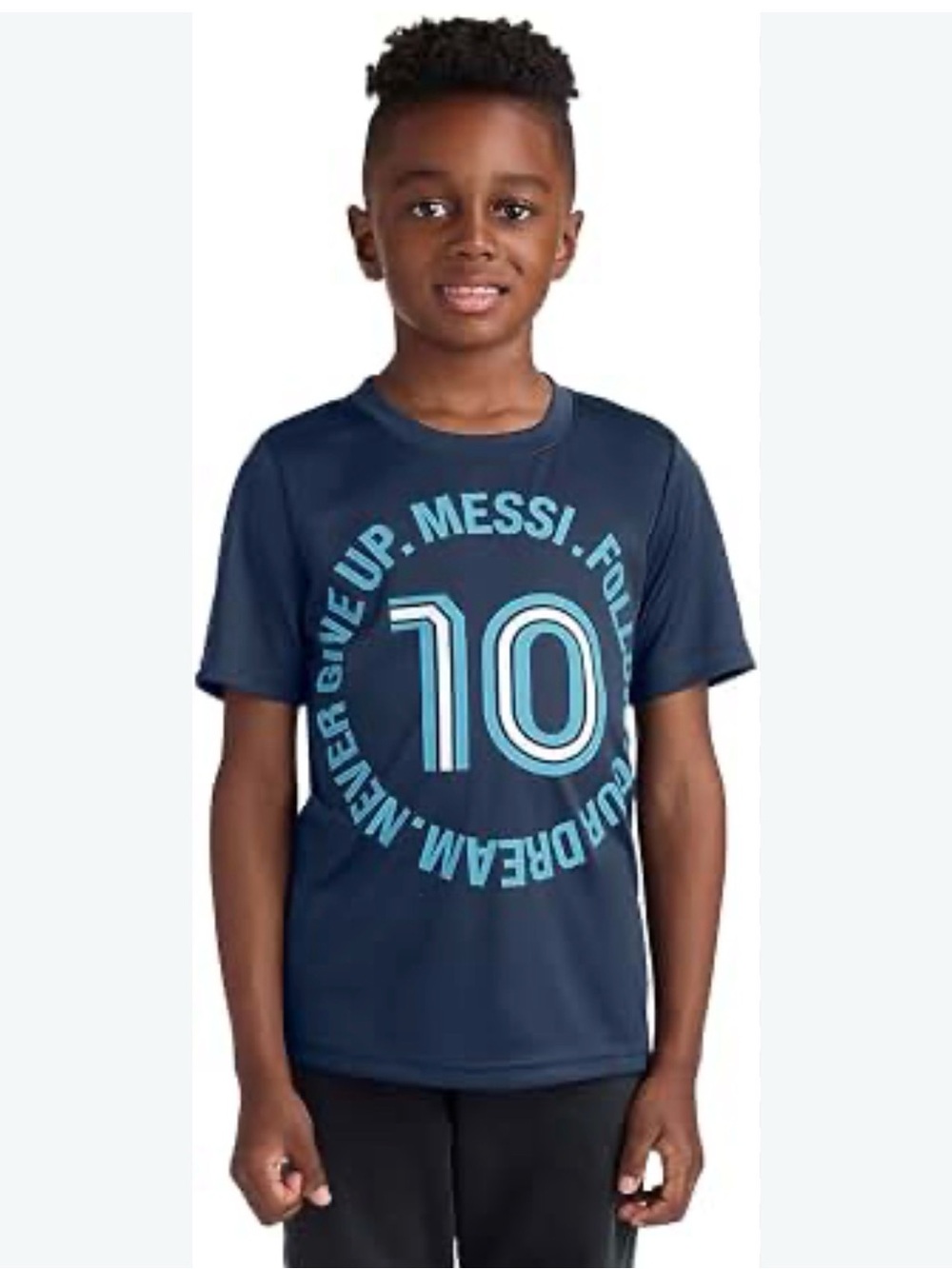 ⚽️MESSI “NEVER HIVE UP” Tee - Picture 2 of 5